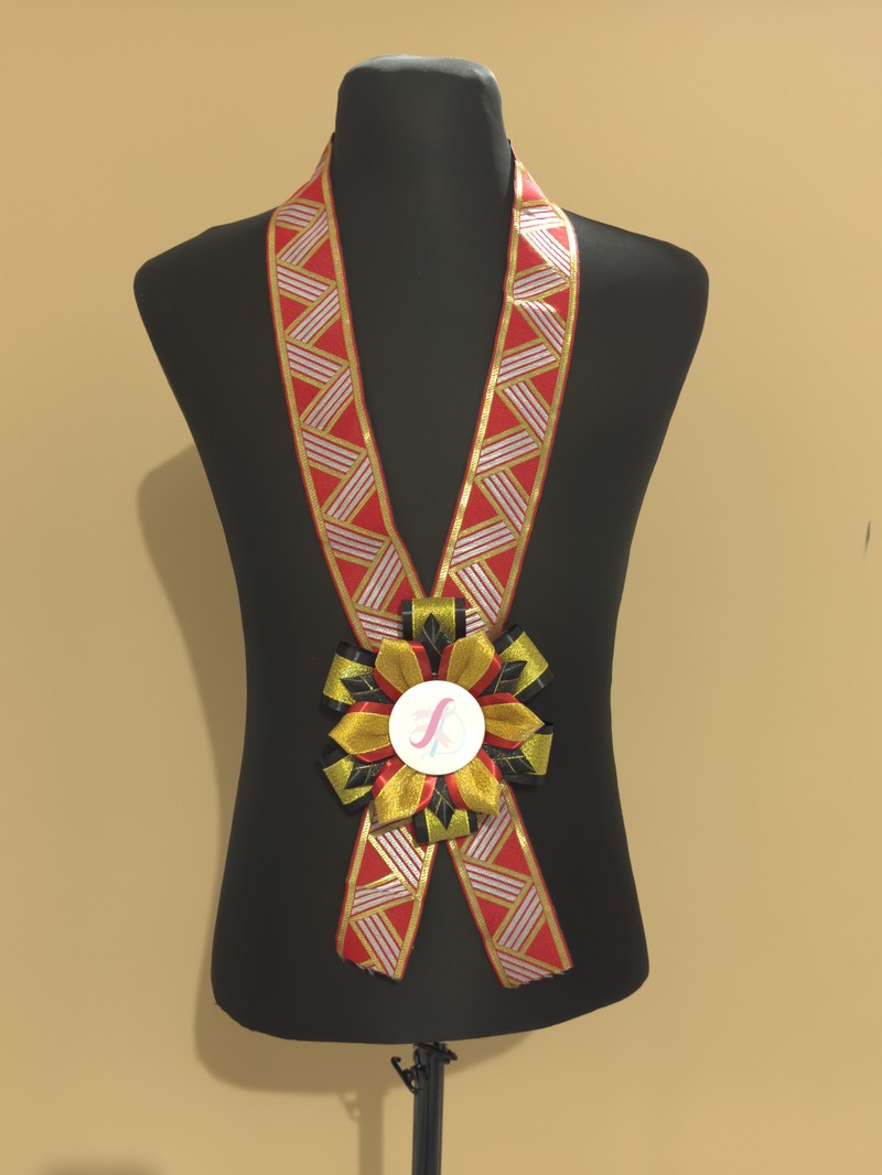 present rosette leis to their guests